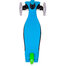 DVDL05L-565-TOY DaViDeLi trotinet SPARKLY-TOY Blue
